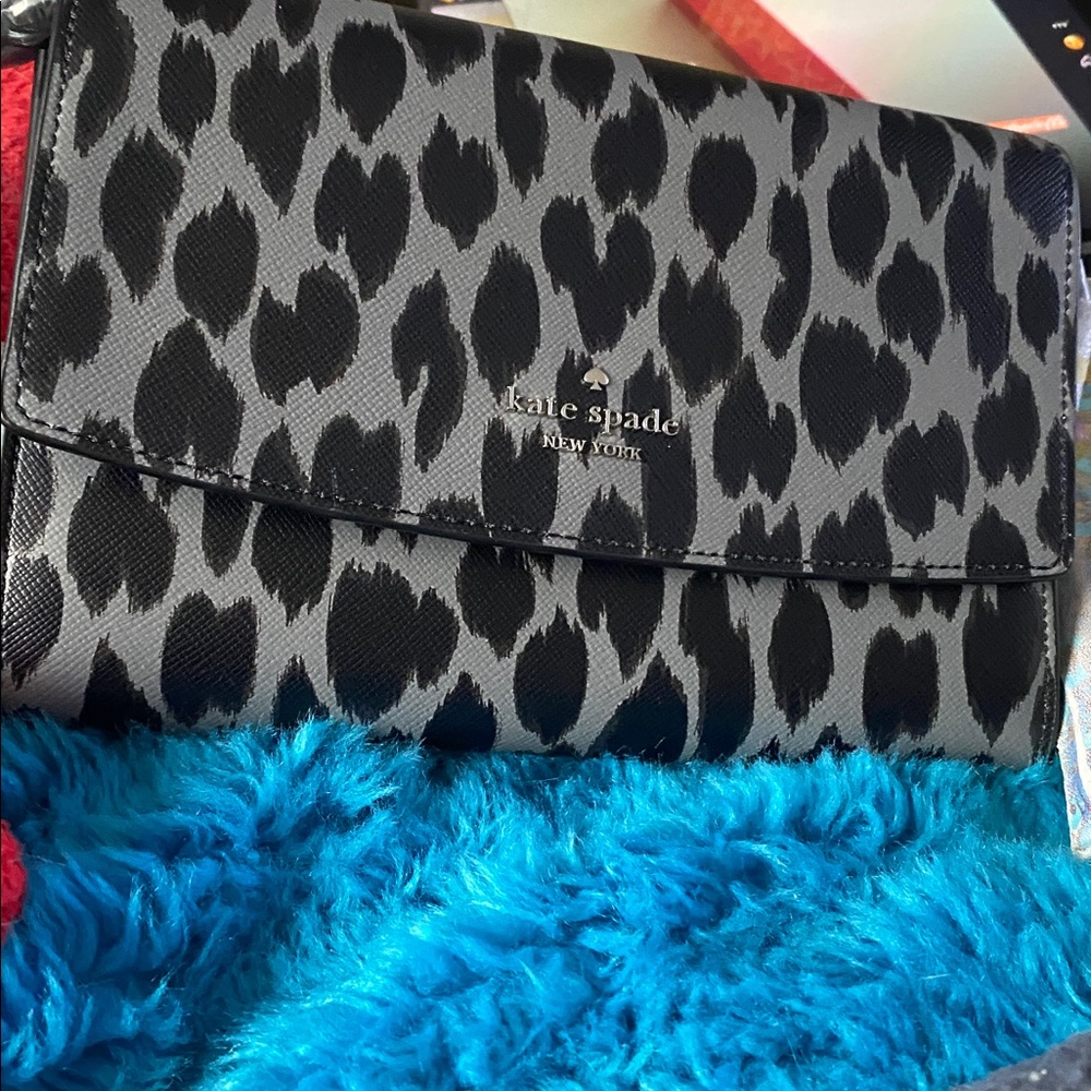 Kate Spade Perry Crossbody/Wallet Spotted Animal Print NWT